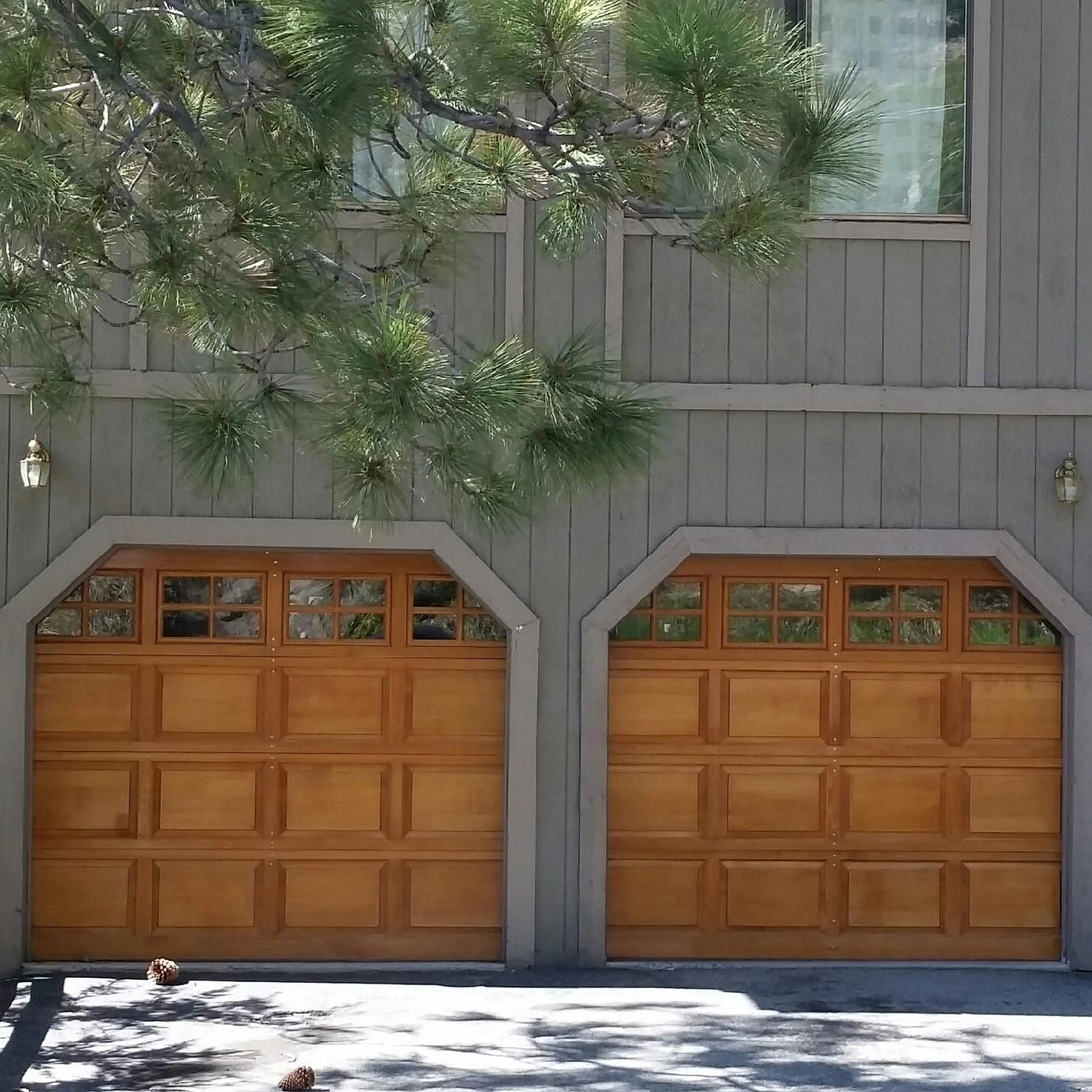 Two Wooden Style Of Garage Doors